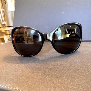 Rare oversized chanel Black Sunglasses
